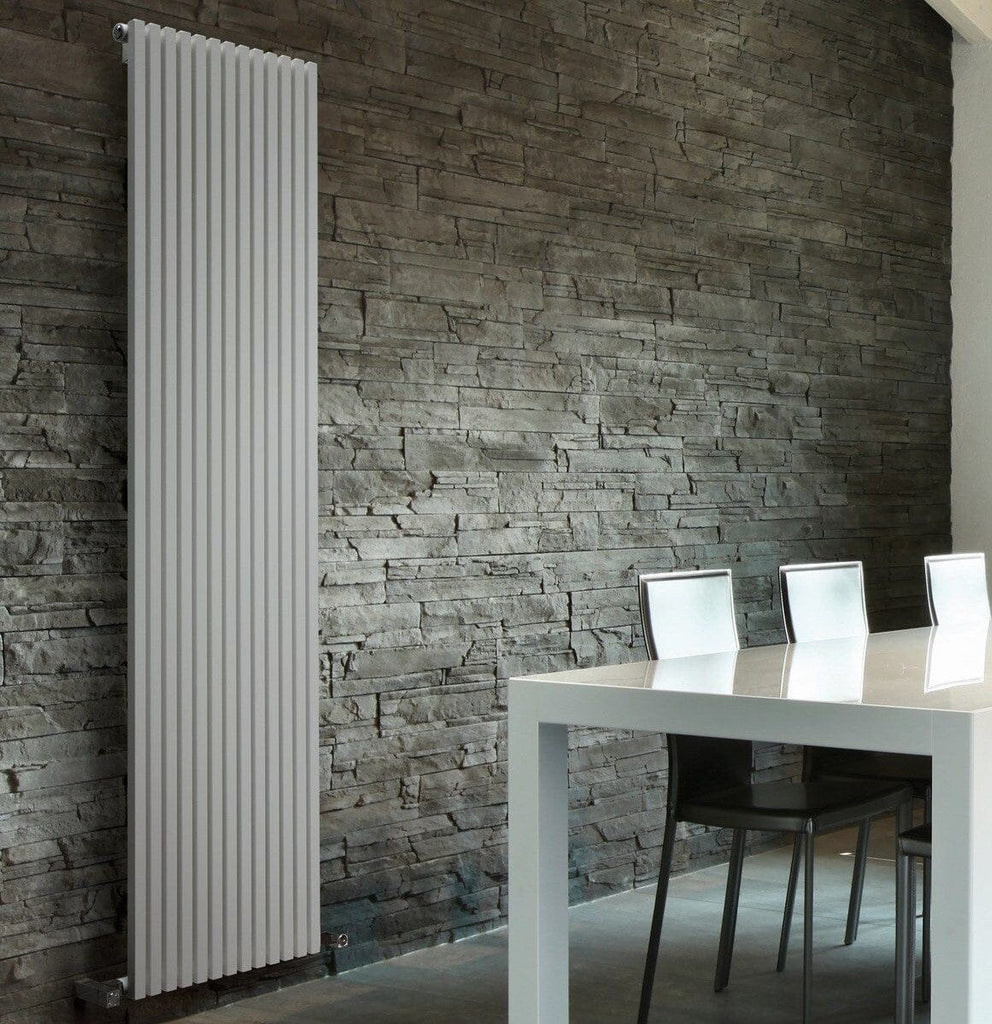 DQ Cube Double Vertical Radiator - White
