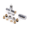 Integrated thermostatic valves with immersion tube Terma Left Inline Straight 