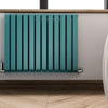 Terma - Warp Room Designer Horizontal Radiator Heating Style 630mm 785mm Teal