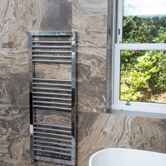 Towelrads Lambourn Designer Towel Rail Chrome | Ladder Style Bathroom Radiator Lambourn Towelrads 900 x 500 