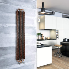 Terma Ribbon Vertical Designer Radiator (Copper | Metallic Black | Metallic Grey | Heban Black) Ribbon V Terma Copper 1720x290x90 