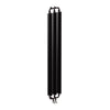 Terma Ribbon Vertical Designer Radiator in heban/black. Efficient heating solution, stylish modern and contemporary design 