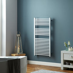 Towelrads Square Designer Electric Thermostatic Towel Rail | Ladder Style Bathroom Radiator Sqaure Towelrads 800 x 450 