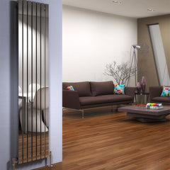 DQ Delta Polished Stainless Steel Vertical Radiator DQ Heating 