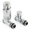 West - Delta Straight Thermostatic Valve and Lockshield Heating Style 
