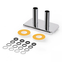 Terma Integrated Pipe Masking Set 50mm Chrome Heating Style 