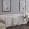 Eastbrook Imperia 2 Column Horizontal Radiator Column Radiator Eastbrook Gloss White 600mm x 470mm 