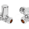 HeatQuick - Manual Corner Dual Fuel Valve & Lockshield Radiator Valves > Corner Valves Heatquick Chrome 