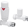 HeatQuick - Straight Thermostatic Radiator Valve & Lockshield Heating Radiator Accessories > Radiator Valves > Thermostatic Valves Heatquick White 