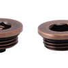 HeatQuick- Air Vent and Blanking Plug Set Heating Radiator Accessories Heatquick Antique Copper 