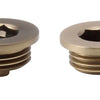 HeatQuick- Air Vent and Blanking Plug Set Heating Radiator Accessories Heatquick Brushed Brass 