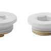 HeatQuick- Air Vent and Blanking Plug Set Heating Radiator Accessories Heatquick White 