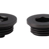 HeatQuick- Air Vent and Blanking Plug Set Heating Radiator Accessories Heatquick Black Nickel 