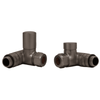 HeatQuick - Manual Corner Dual Fuel Valve & Lockshield Radiator Valves > Corner Valves Heatquick Brushed Gun Metal 