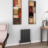 Eastbrook Charlton Horizontal Aluminium Radiator Aluminium Radiator Eastbrook Matt Anthracite 600mm x 470mm 