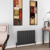 Eastbrook Charlton Horizontal Aluminium Radiator Aluminium Radiator Eastbrook Matt Anthracite 600mm x 850mm 