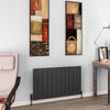 Eastbrook Charlton Horizontal Aluminium Radiator Aluminium Radiator Eastbrook Matt Anthracite 600mm x 1040mm 