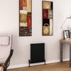 Eastbrook Charlton Horizontal Aluminium Radiator Aluminium Radiator Eastbrook Matt Black 600mm x 470mm 