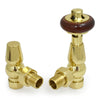 West - Faringdon Traditional TRV And Lockshield - Angled Radiator Valves > Angled Valves > Thermostatic Valves West Radiators Brass 