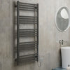 Terma - Fiona Electric Towel Radiator (SIM) Designer Radiators > Towel Rails > Electric Towel Radiators Terma 1140mm x 500mm - 600w Sparking Grey 