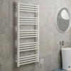 Terma - Fiona Electric Towel Radiator (SIM) Designer Radiators > Towel Rails > Electric Towel Radiators Terma 1140mm x 500mm - 600w White 