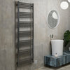 Terma - Fiona Electric Towel Radiator (SIM) Designer Radiators > Towel Rails > Electric Towel Radiators Terma 1620mm x 500mm - 800w Sparking Grey 