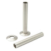 HeatQuick - 18mm x 130mm Pipe Sleeve Set Heating Radiator Accessories > Pipe Masking Heatquick Satin Brushed Nickel 