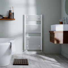 Towelrads Pisa Premium Towel Radiator - White White Heated Towel Rail Towelrads 
