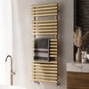 Terma Rolo Towel Radiator Heating Style 1360 x 520 Brass 