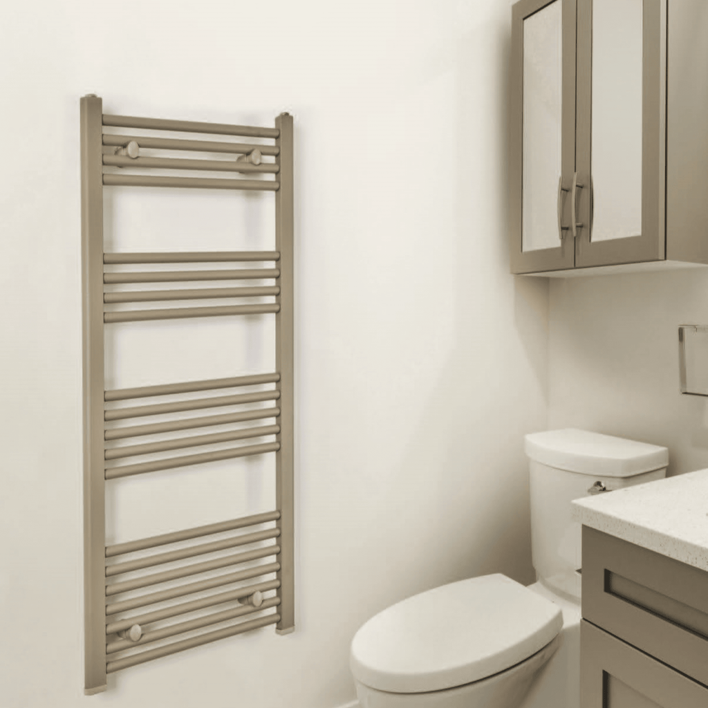 Towelrads Independent Flat 22mm Towel Radiator - Cappuccino