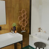 Terma Hex Modern Designer Radiator Designer Radiators > Towel Rails > Hex Towel Rail Terma 821mm x 486mm Bright Copper 