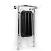 Terma Plain Traditional Towel Rail Designer Towel Rail > Traditional Towel Rail > Cast Iron Radiators Terma Flat Black & Chrome 