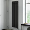 Terma Rolo Room E Vertical Electric Radiator (VEO) Designer Radiators > Electric Radiators > Oil Filled Radiators Terma 1800mm x 480mm Heban Black 1000w