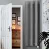 Terma Rolo Room E Vertical Electric Radiator (VEO) Designer Radiators > Electric Radiators > Oil Filled Radiators Terma 2000mm x 590mm Salt n Pepper 1500w