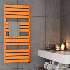 Terma - Warp T ONE Electic Towel Radiator Designer Radiators > Electric Towel Rail > Electric Bathroom Radiator Terma 1110mm x 500mm Orange 