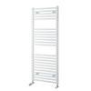 Towelrads Pisa Premium Towel Radiator - White White Heated Towel Rail Towelrads 1200mm x 400mm 