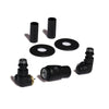 Terma Vision Thermostatic Corner Radiator Valves Vision Terma Heban Black Left Hand 