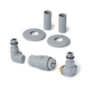 Terma Vision Thermostatic Corner Radiator Valves Vision Terma Salt & Pepper Right Hand 