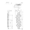 Terma Hex Designer Radiator 1700mm x 573mm - Black Designer Radiators > Towel Rails > Hex Towel Rail Terma 