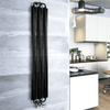 Terma Ribbon V Vertical Designer Radiator 1720mm x 290mm - Heban Black Ribbon V Terma 