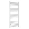 Towelrads Independent Flat 22mm Towel Radiator - White Heated Towel Rail Towelrads 1200mm 400mm 