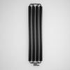 Terma Ribbon Vertical Designer Radiator in Heban/black. Efficient heating solution, stylish modern and contemporary design 