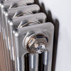 DQ Modus Horizontal Column Radiator - Metallic Finishes: Bare Metal & Black Nickel Heating Style 