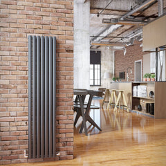 DQ Cove Single Anthracite Vertical Radiator DQ Heating 