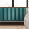 Terma - Warp Room Designer Horizontal Radiator Heating Style 630mm 1305mm Teal