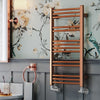 Terma Jade Copper Towel Rail | Designer Bathroom Radiator Jade Terma 753x400x61 Copper 