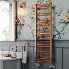 Terma Jade Copper Towel Rail | Designer Bathroom Radiator Jade Terma 1149x400x61 Copper 
