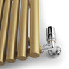 Terma Rolo Room Horizontal Radiator Heating Style 500 x 865 Brass 
