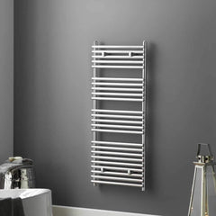 Towelrads Iridio Designer Towel Radiator | Ladder-Style Bathroom Radiator Iridio Towelrads 500 x 400 Chrome 