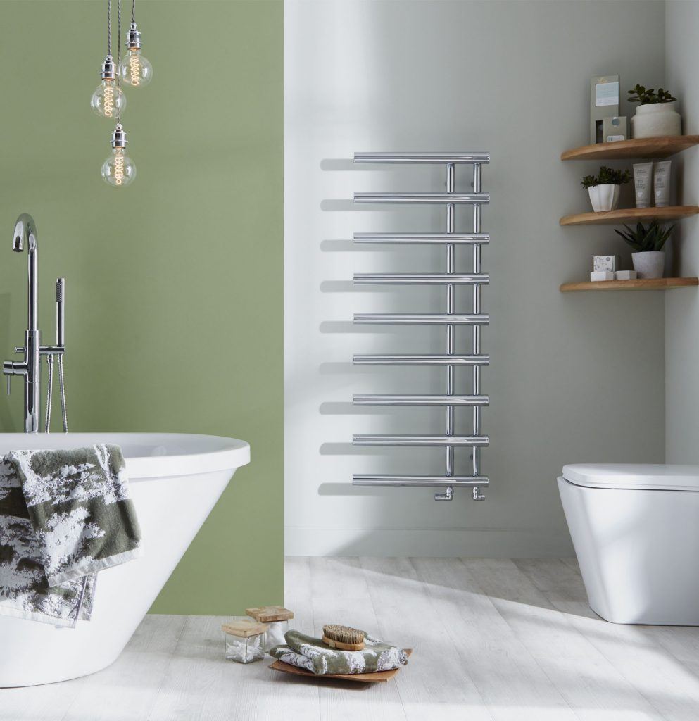 Towelrads Mayfair Designer Towel Radiator Chrome | Designer Bathroom Radiator